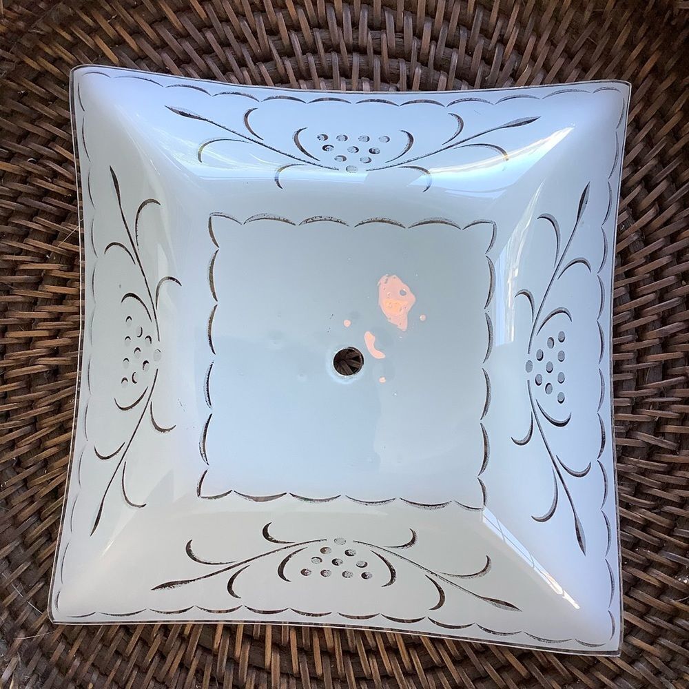 Glass Shade Lamp Sconce Ceiling Fixture Cover Mid Century Design Glass Light
